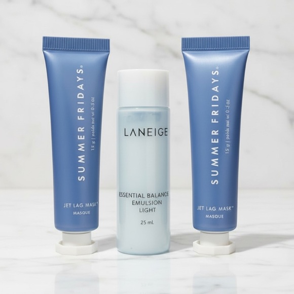 Summer Fridays Jet Lag Mask LANEIGE Essential Balancing Emulsion Travel Size - Picture 2 of 8